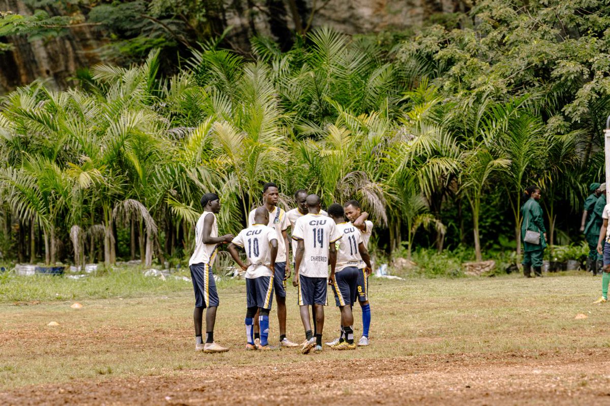 CIUuga's tweet image. The pitch was electric at yesterday's Chancellor’s Cup! Team #Transform dominates the table with a perfect 2-0 streak, while Team #LEAD and Team #MakeADifference remain in hot pursuit with 1-1 records. Team #Innovate is gearing up for a comeback—it’s still anyone’s game!  #CIU