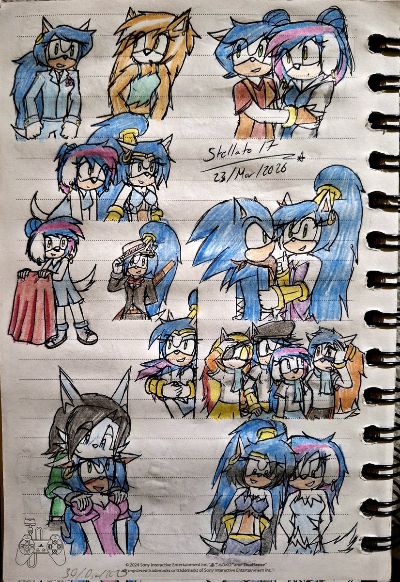 Stellato1740's tweet photo. Do you remember the WIP of last year? 👀

#Dibujos2026 #DibujosInéditos #DibujosAntesInconclusos #MyArt #TraditionalArt #DoodleSketch #References #Remastered #MetalSlug #Arcade #SonicTheHedgehog #90sGames #VideoGames #OC #MyOC #SonicOC #Cat #Michi https://t.co/qYsvqgYa0i