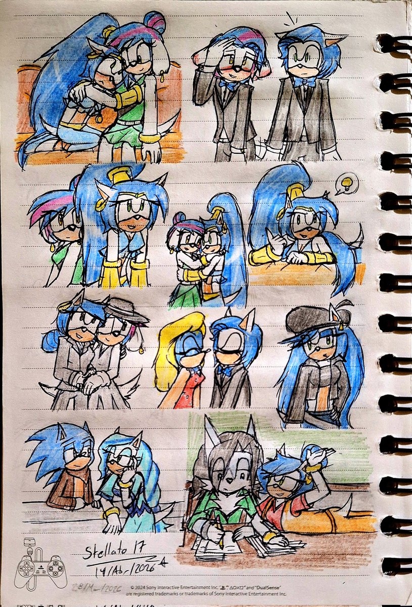 Stellato1740's tweet photo. Do you remember the WIP of last year? 👀

#Dibujos2026 #DibujosInéditos #DibujosAntesInconclusos #MyArt #TraditionalArt #DoodleSketch #References #Remastered #MetalSlug #Arcade #SonicTheHedgehog #90sGames #VideoGames #OC #MyOC #SonicOC #Cat #Michi https://t.co/qYsvqgYa0i