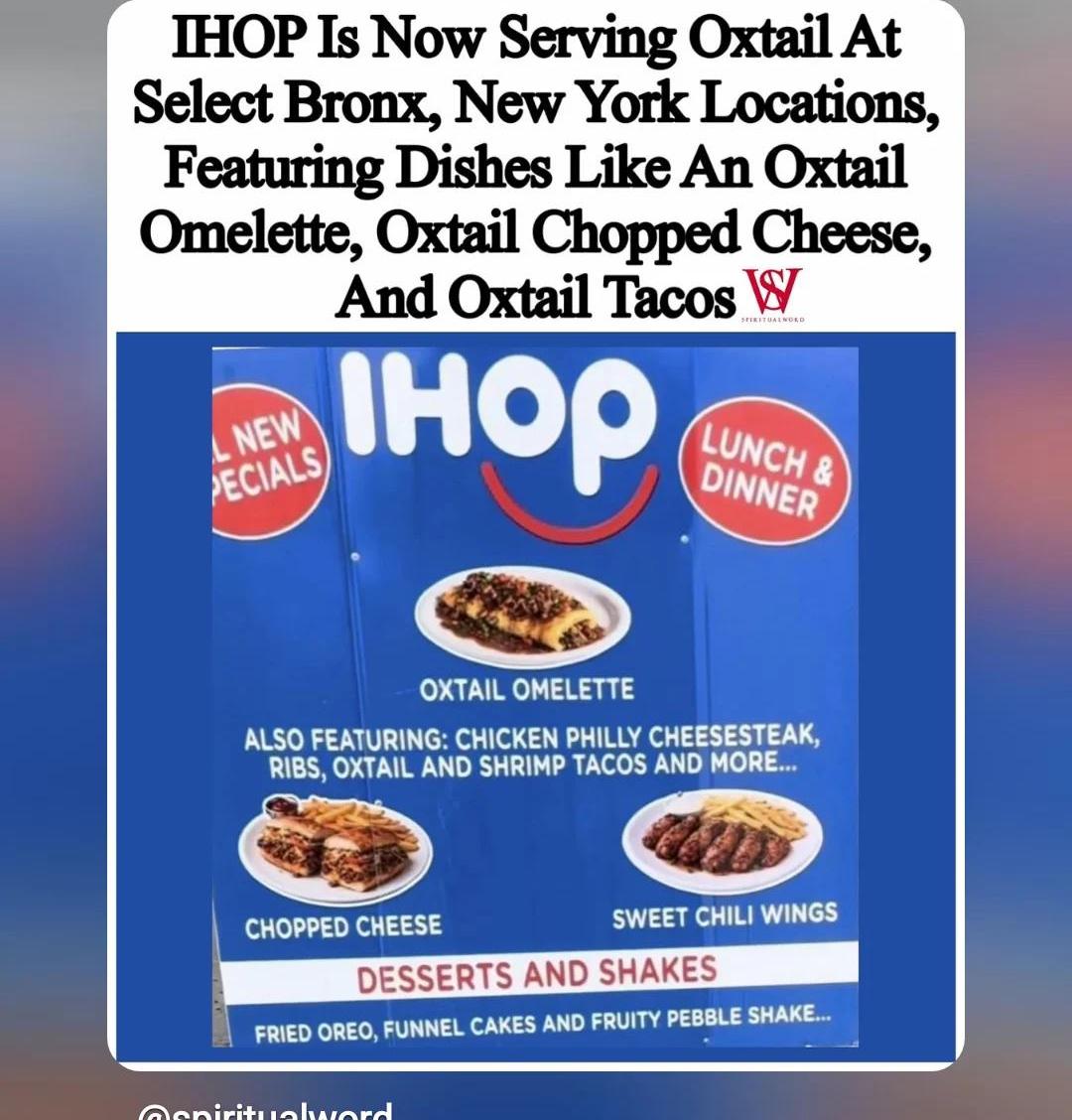 XmichajadeX's tweet image. They really went &amp;amp; Gentrified Oxtail...🫣🤣 #oxtail #Ihop