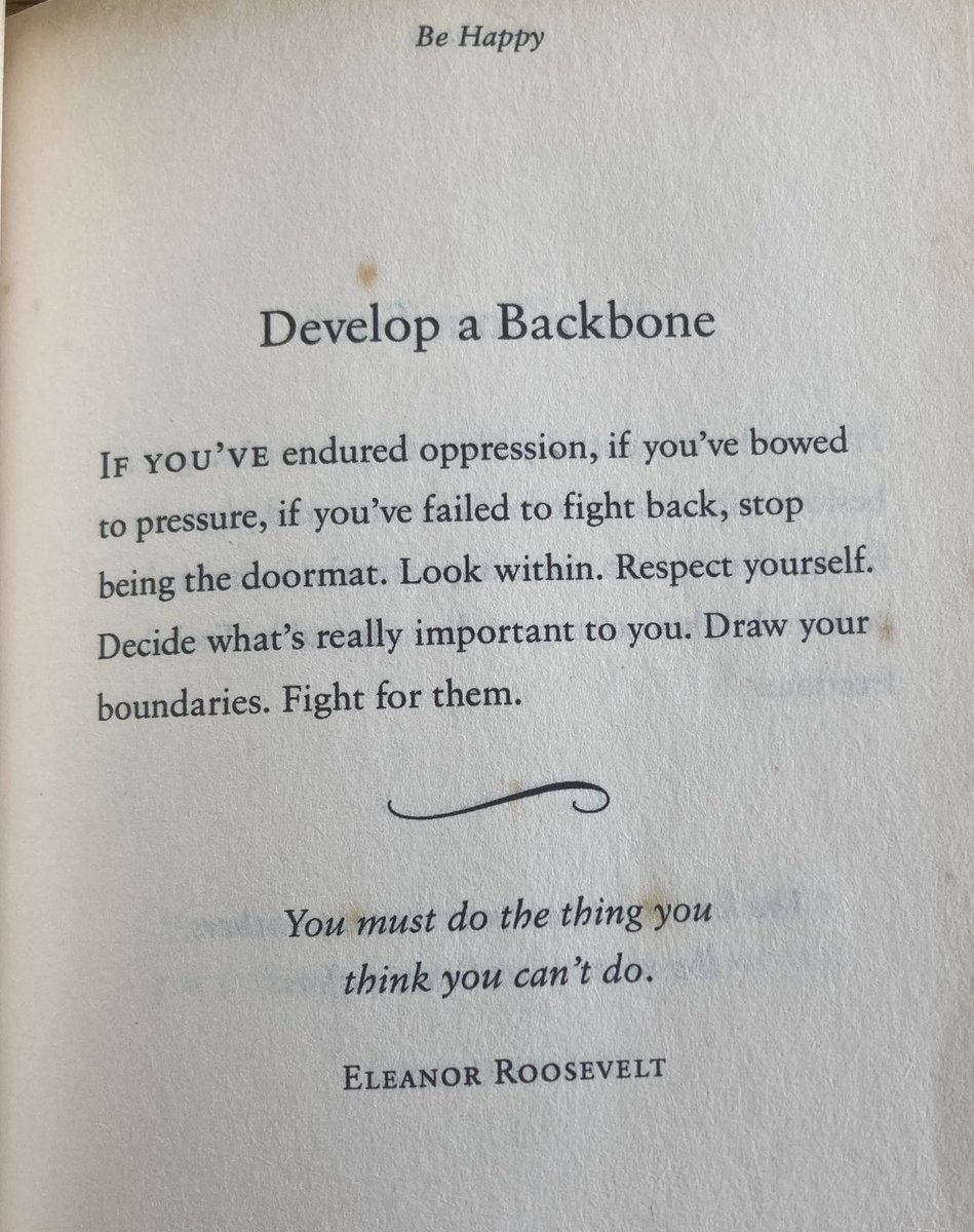 favoredabigail's tweet image. Develop a Backbone.

“You must do the things you think you can’t do”.

#BeHappy #Day46 ~Patrick Lindsay
