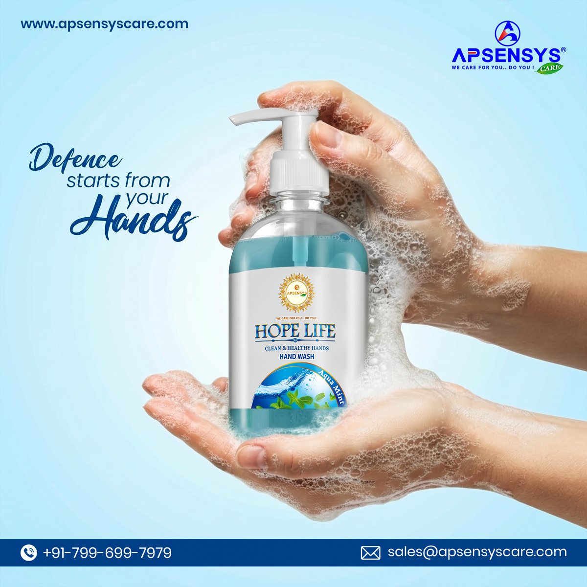 ApsensysCare's tweet image. HOPELIFE HAND WASH

Our hand wash gives you natural freshness, gentle care, and herbal protection in every single wash.

Reach out to us:
+91-799-699-7979
sales@apsensyscare.com
website: apsensyscare.com

#handwash #NaturalCare #EcoClean #apsensyscare