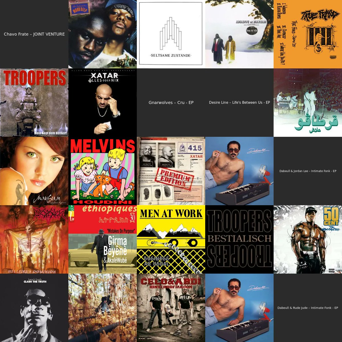 Intimate Fonk EP so gut dass sie gleich vier mal vorkommt