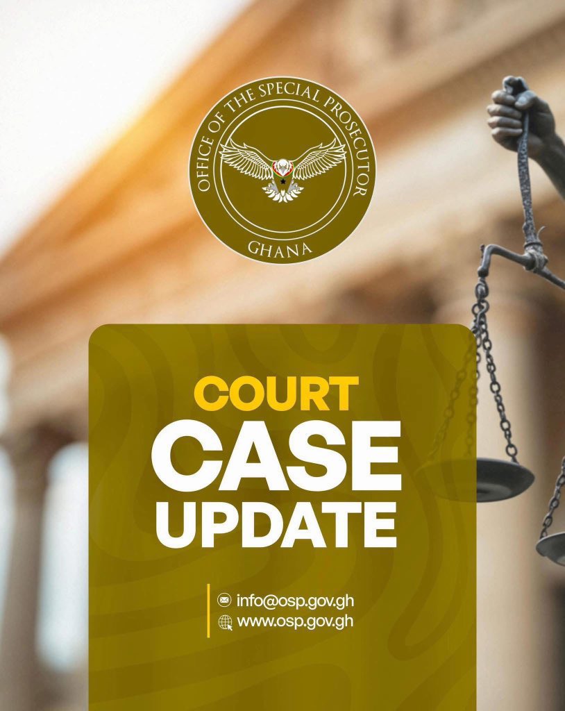 ospghana's tweet photo. Republic v. Issah Seidu & 3 Others (Rice Scandal Case)

The Office of the Special Prosecutor (OSP) returns before the High Court, Criminal Division 1 this morning for the hearing of a bail application concerning the second accused person.

At yesterday’s sitting, the court was informed that the second accused person had been arrested at Kotoka International Airport while attempting to leave the country without permission, in breach of his bail conditions. He was apprehended by immigration officials and subsequently handed over to the OSP.

The OSP accordingly applied for the revocation of his bail and prayed the court to remand him into custody pending the conclusion of the trial.

Counsel for the second accused opposed the application, arguing that his client was travelling to attend a seminar upon nomination by his employer.

The court adjourned the bail application to today, 16 April 2026, for its ruling.

On the substantive trial, the court yesterday adjourned proceedings to 15 May 2026 to await the Supreme Court’s determination of a challenge to the OSP’s prosecutorial authority in the case.