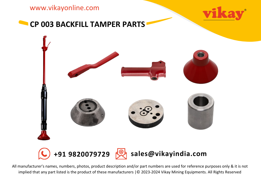Vikay Mining Equipments is a worldwide distributor of OEM quality CP 003 Chicago Pneumatic Backfill Tamper Parts suitable for CP 003 Chicago Pneumatic Backfill Tamper for from India.

Product Link: vikayonline.com/product/cp-003…
Email: sales@vikayindia.com
WhatsApp: +91 98200 79729