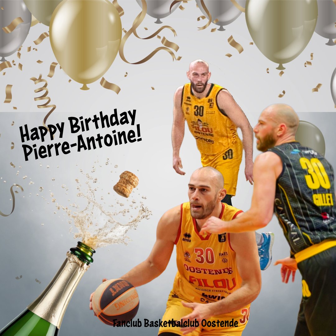 Gelukkige verjaardag, Pierre-Antoine! #fanclubbasketbalcluboostende #yellowwall