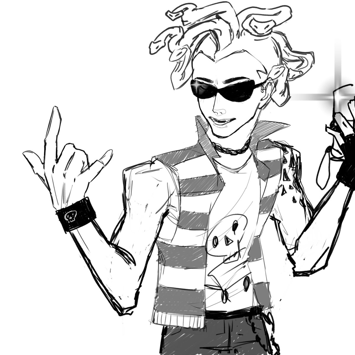 GreensMathias's tweet image. 🐍🐍🐍#monsterhigh #duece #sketch #art