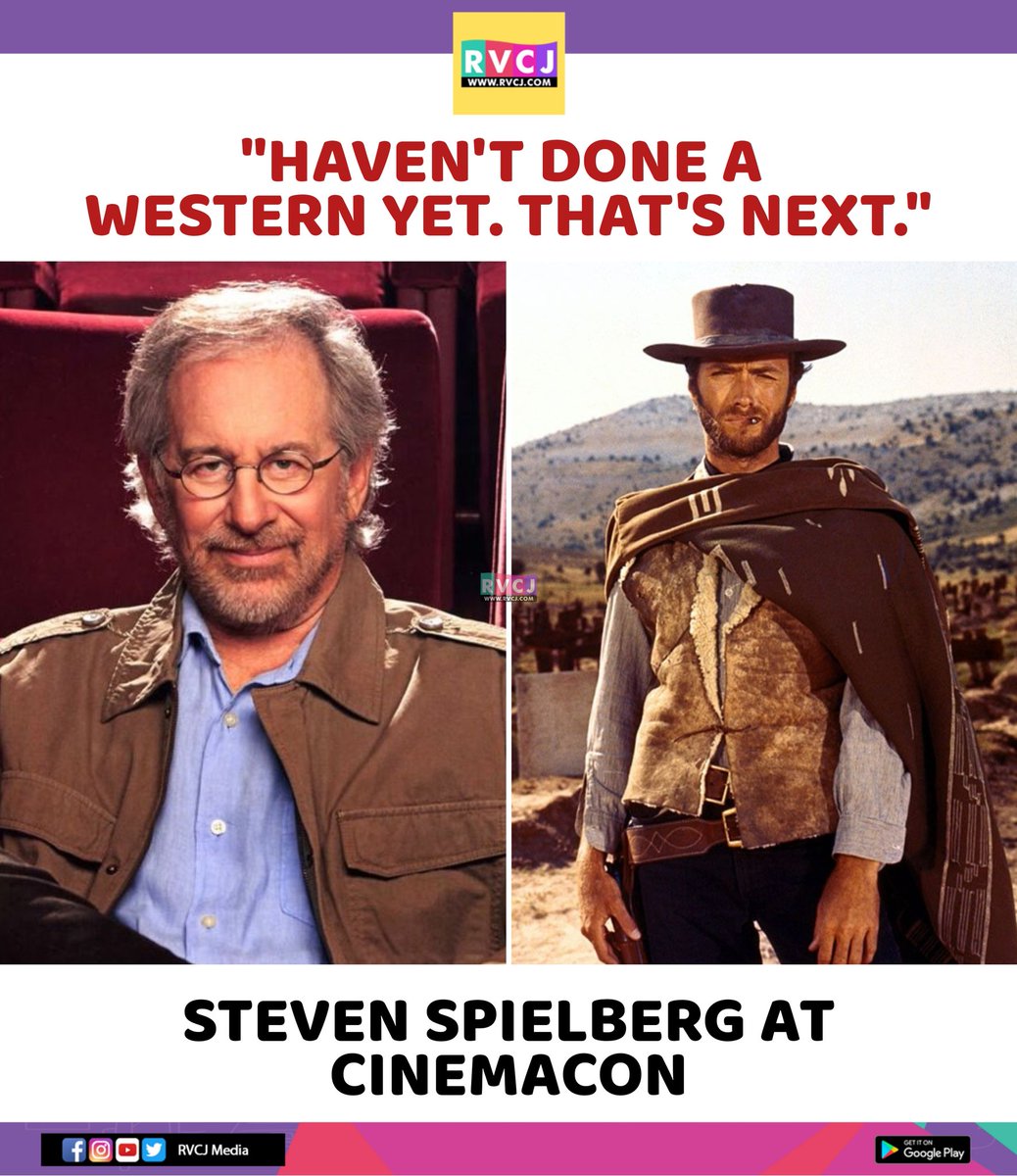 rvcjmovies's tweet image. Spielberg is about to drop the greatest Western of all time! 🤠

#stevenspielberg #westernmovie #hollywood #hollywoodmovies #cinemacon