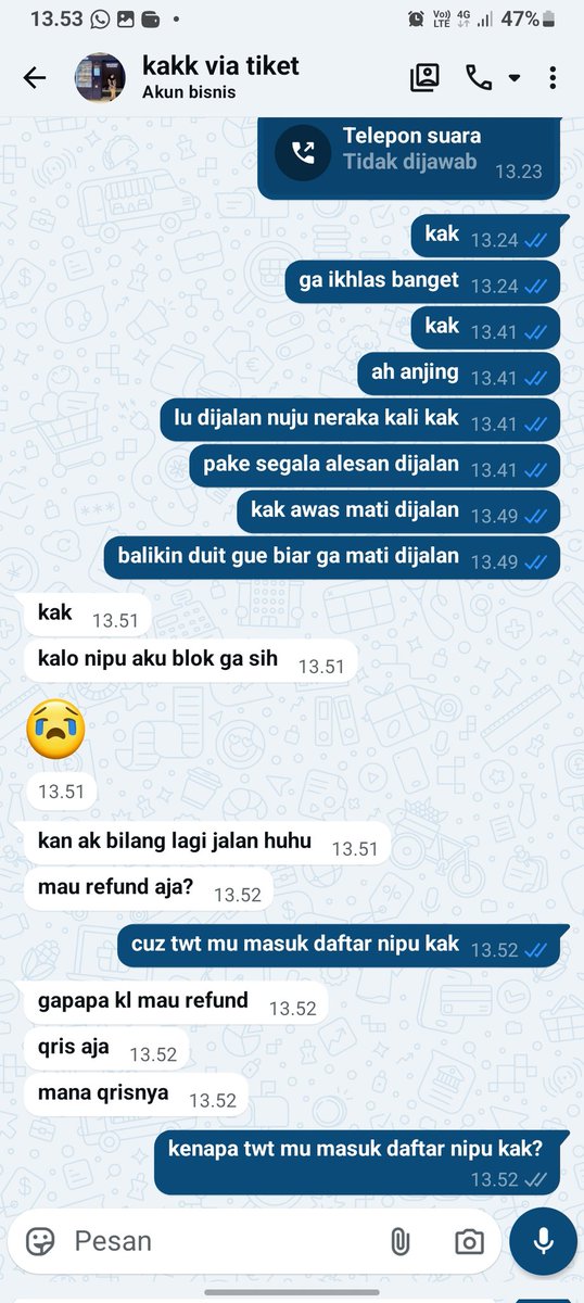 awanbiyyu's tweet photo. help rt! kayanya kena scam deh? wkwk. aku awalnya emg nyari fh promo tiket cgv gitu trus nemulah akun ini @humblegoddesssz  salahku sih ga teliti cek daftar yg menyertakan dia pas aku ngerasa kayanya scam deh baru aku cek dn trnyata bener masuk daftar scamer, penipu :) — https://t.co/cIc2E5SlpR