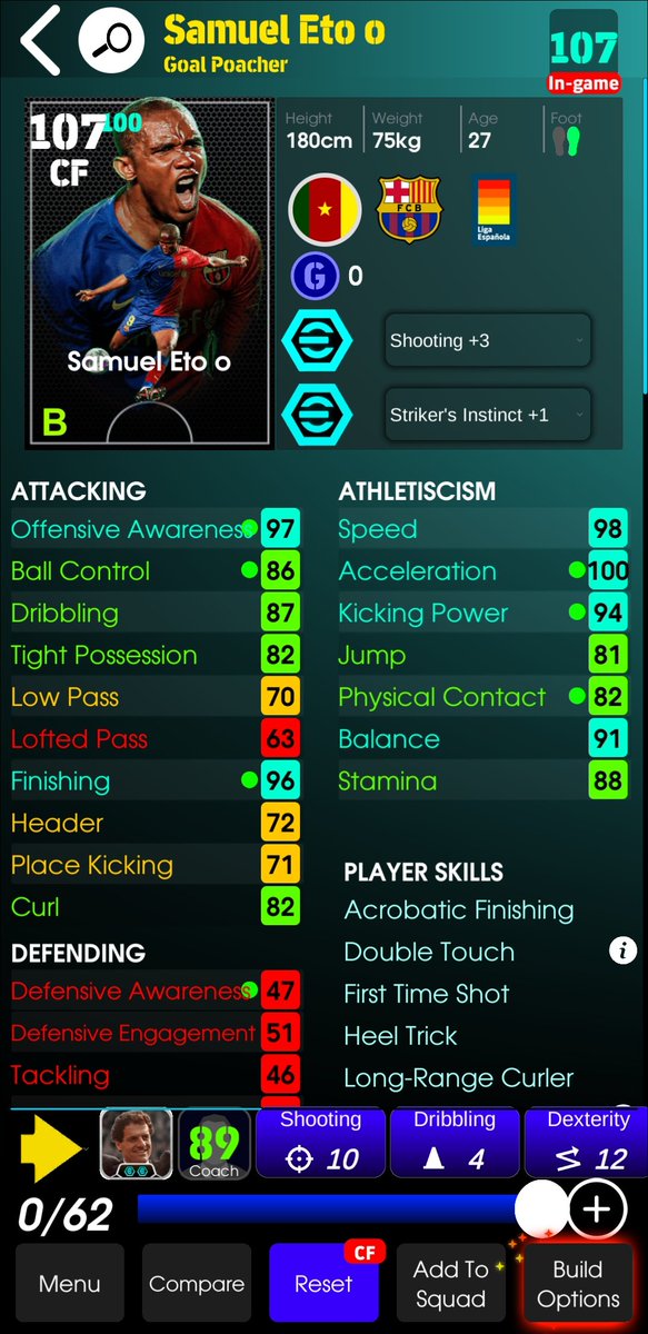 AlexEfb1's tweet photo. Samuel etoo will cause damage broo🙆🔥 #efootball #etoo https://t.co/RRDhFgXSFc