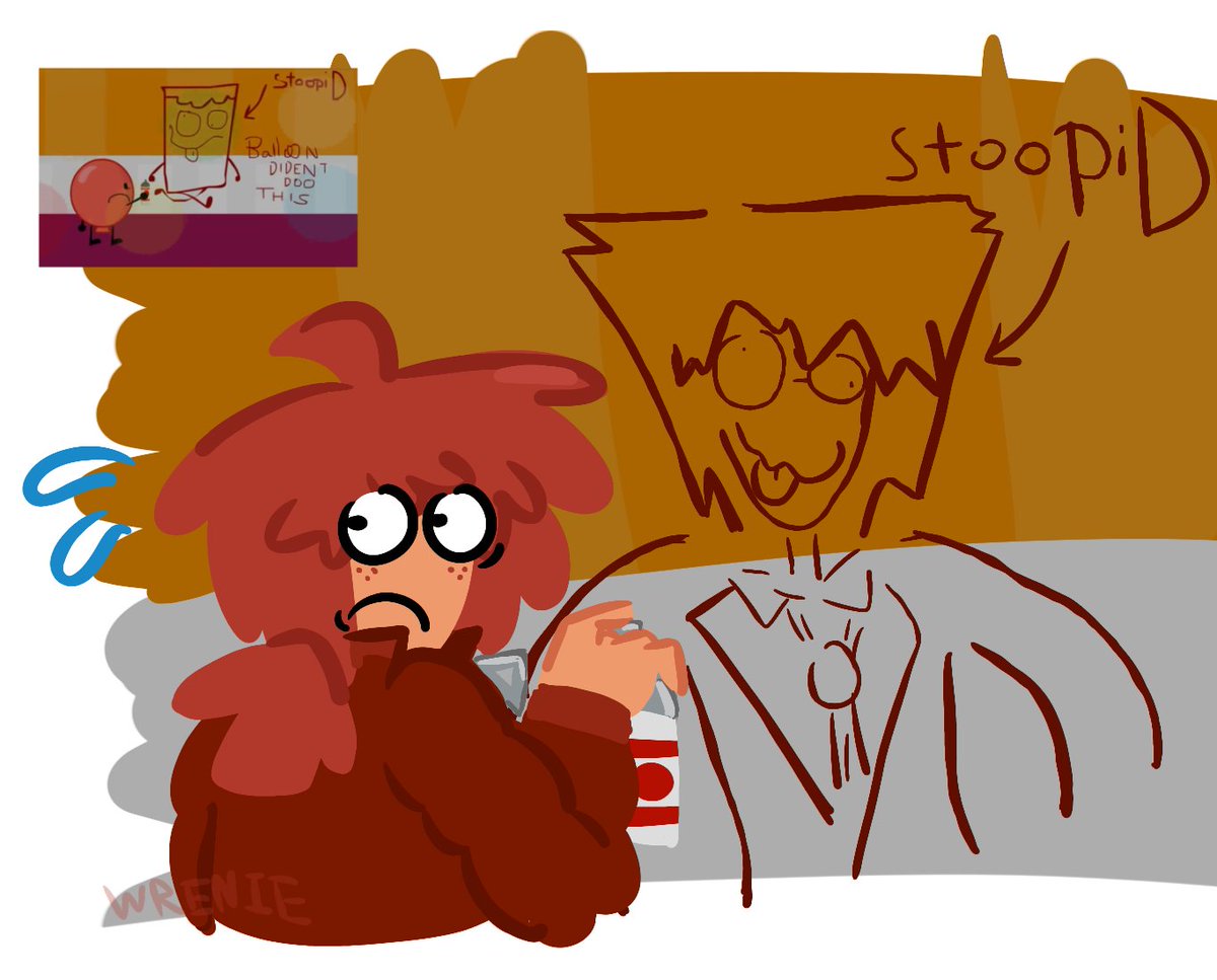 Wrenieeeee's tweet photo. stop putting graffiti on the walls bro #inanimateinsanity https://t.co/afz5CFzleq