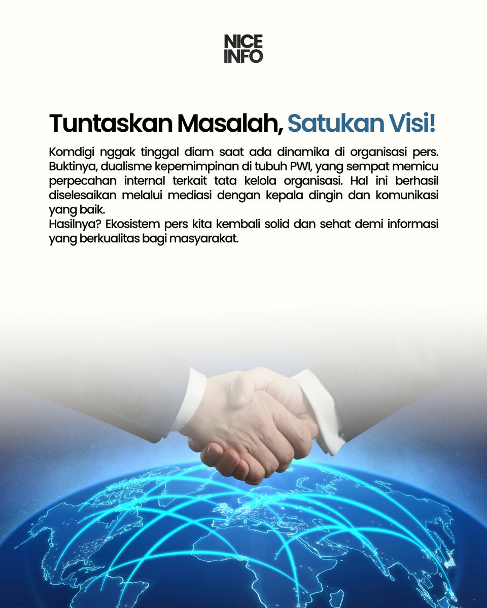 permenmniz's tweet photo. Bukan cuma di balik meja, Komdigi hadir langsung di lapangan buat dengerin kamu. Dari urusan pers sampai pemerataan digital, semua kami kawal demi mastikan nggak ada yang tertinggal.

Masukanmu adalah energi kami.

#KomdigiHadir #SuaraMasyarakat #IndonesiaDigital https://t.co/y9lrajlbfy