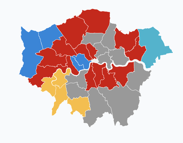 poll_checker's tweet photo. London Local Elections will have ~45% more candidates in 2026 than 2022

This is largely driven by Reform who have 1,535 candidates in 2026, vs just 32 in 2022

Greens have an additional 663 candidates this year

There are also 289 more Independents

This means that every seat will have an average of 4.9 candidates competing for it, compared to 3.4 in 2022

Current projections include:

Greens largest party in Hackney and Haringey

Reform largest in Havering, Bexley and Bromley