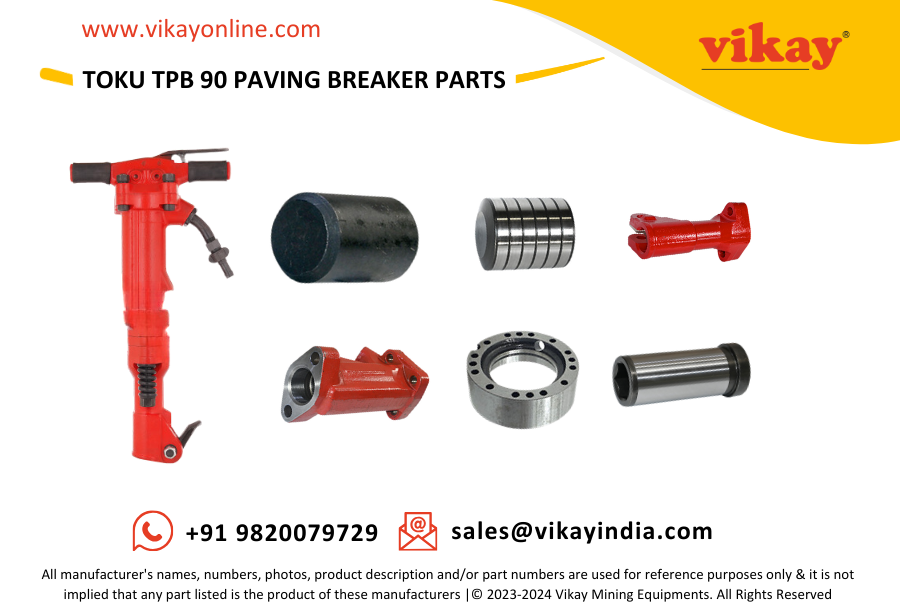 Vikay Mining Equipments is a worldwide distributor of OEM quality Toku TPB 90 Paving Breaker Parts suitable for TOKU TPB 90 Paving Breaker from India.

Vikay Mining Equipments
Product Link: vikayonline.com/product/toku-t…
Email: sales@vikayindia.com
WhatsApp: +91 98200 79729