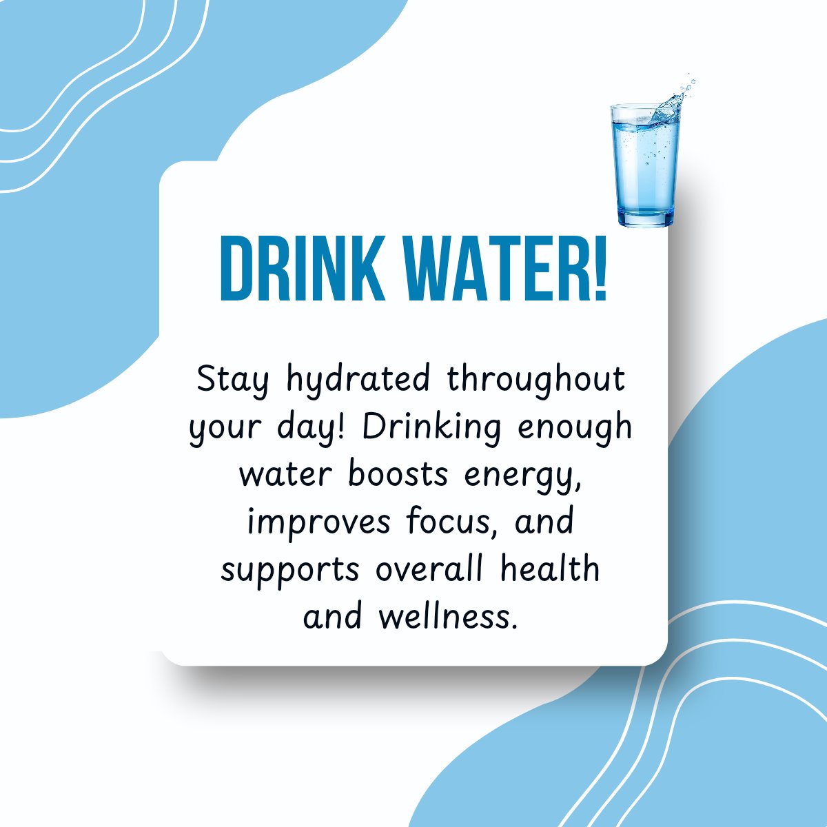 FaithAdenugba's tweet photo. Note: needs may vary based on activity level, weather, and overall health.
Carry a bottle, and include water-rich foods like fruits and vegetables. It doesn’t have to be complicated. Your body depends on it!
#HealthAwareness #Hydration #PreventiveHealth #Wellness #PublicHealth https://t.co/8PrBvC4rPa