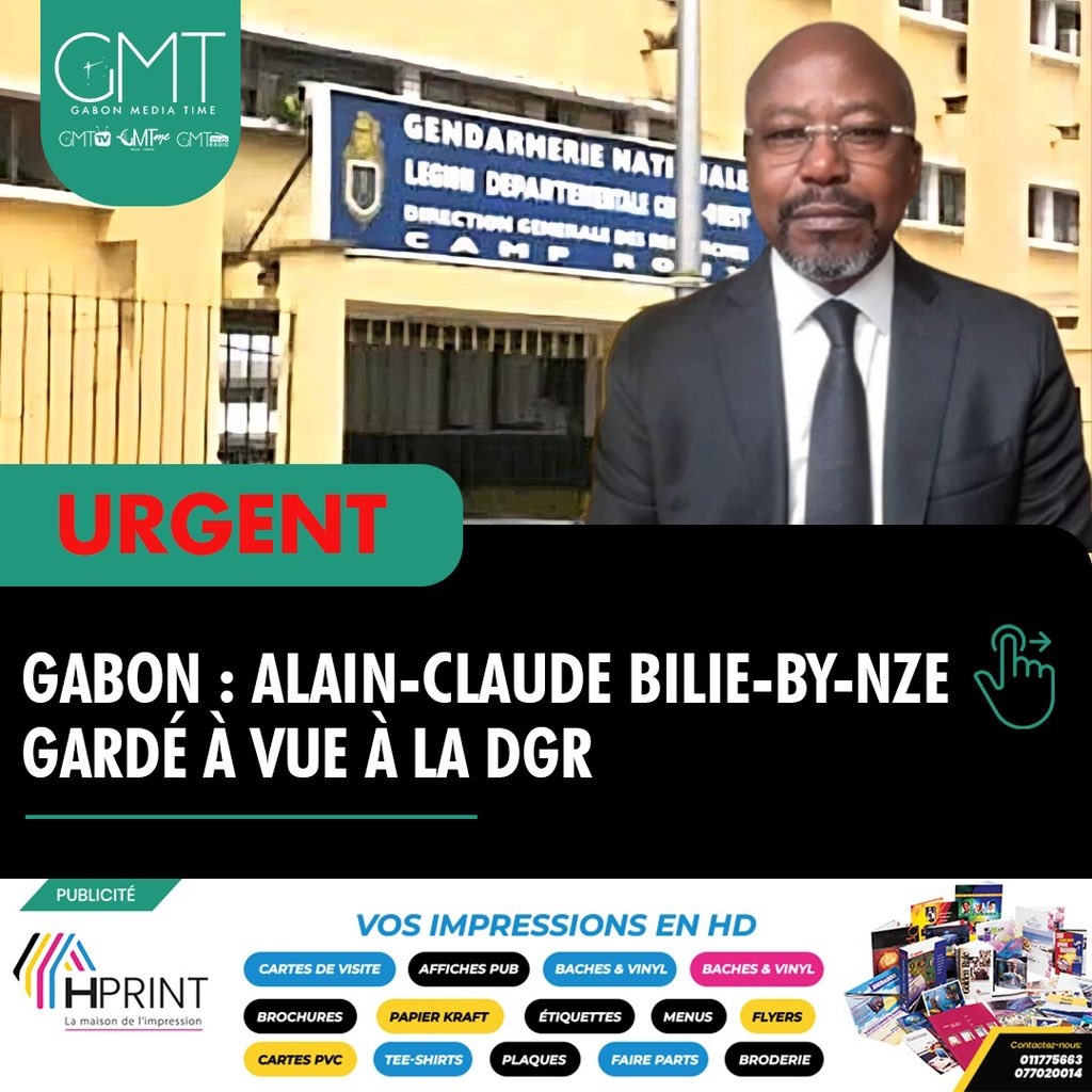 gabonmediatime's tweet image. 🟢 [#Infographie] Gabon : Alain-Claude Bilie-By-Nze gardé à vue à la DGR

𝐂𝐨𝐧𝐭𝐚𝐜𝐭𝐞𝐳 𝐥𝐚 𝐫𝐞́𝐝𝐚𝐜𝐭𝐢𝐨𝐧

📲
066441717  
📞 
011775663

📬

𝐑𝐞𝐣𝐨𝐢𝐠𝐧𝐞𝐳 𝐧𝐨𝐭𝐫𝐞 𝐜𝐡𝐚𝐢̂𝐧𝐞 𝐖𝐡𝐚𝐭𝐬𝐀𝐩𝐩 : 

🔗 lc.cx/9dgPhl

🇬🇦
⏱️

#GMT
#Gabon