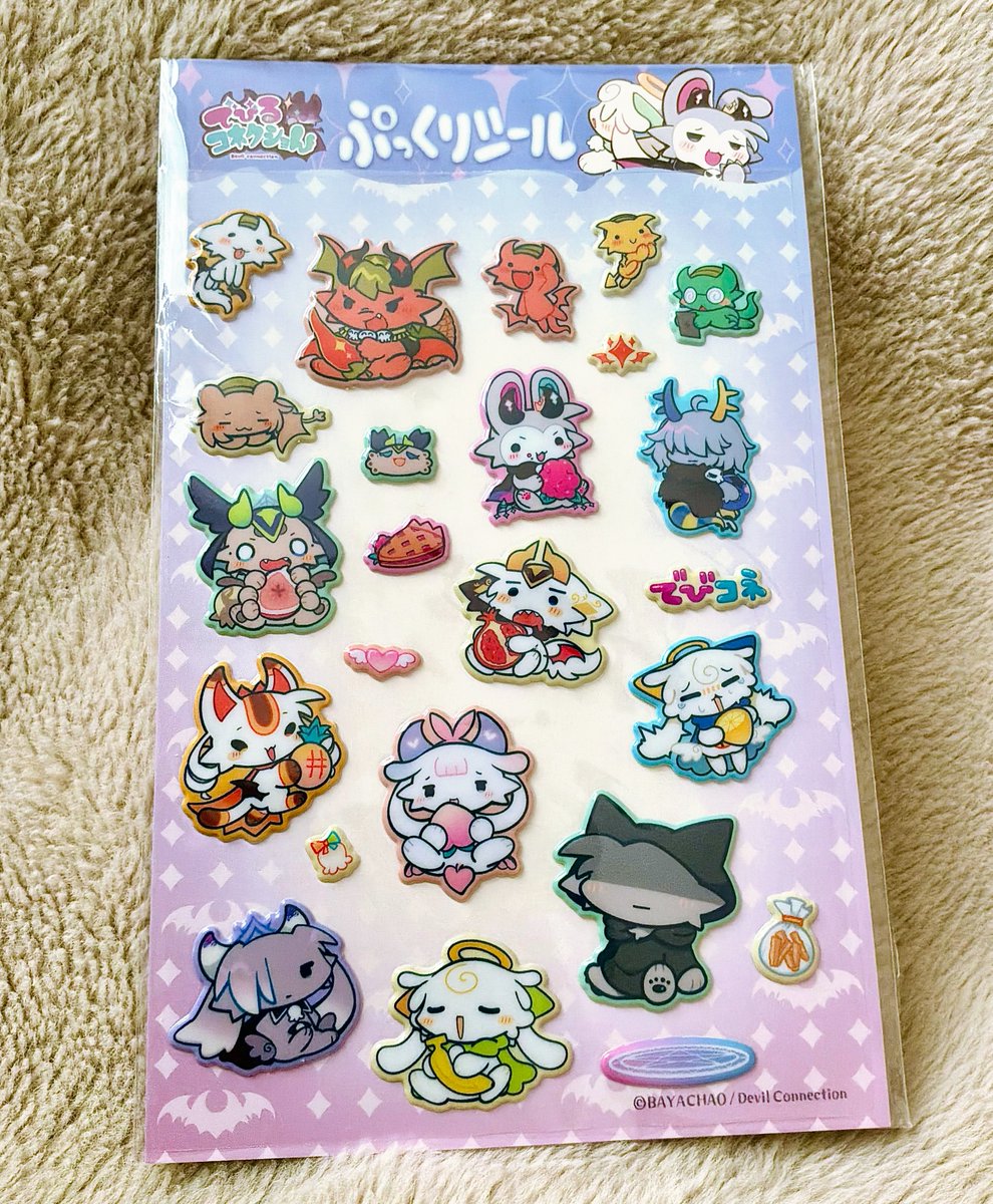 ぷっくりシールも作りました💞ニセドエルもいるよ！！！！！🍋