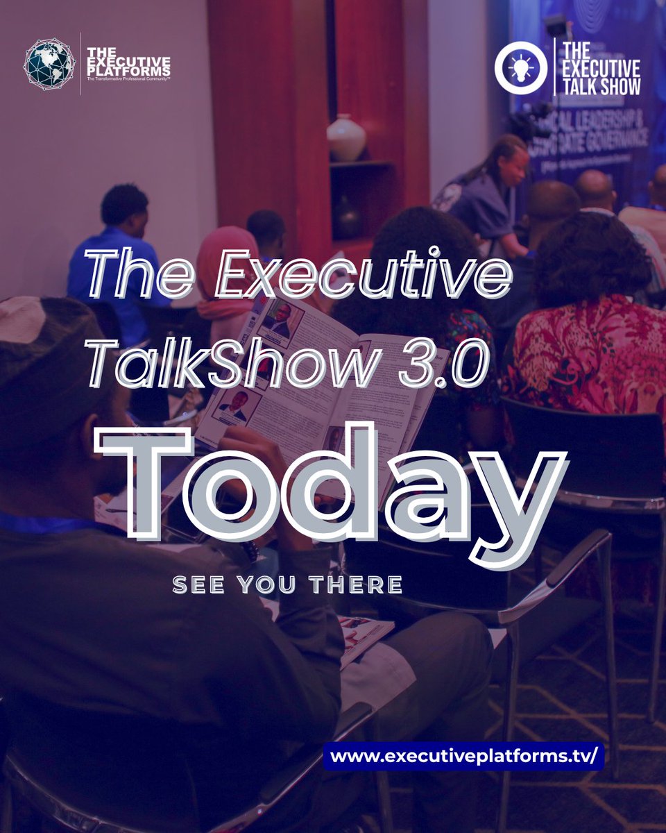 exeplatform's tweet image. Live. Today.

The Executive TalkShow 3.0 is happening today.

Sold out room.

#LiveToday #LeadershipTalks #ThinkBig #EventDay