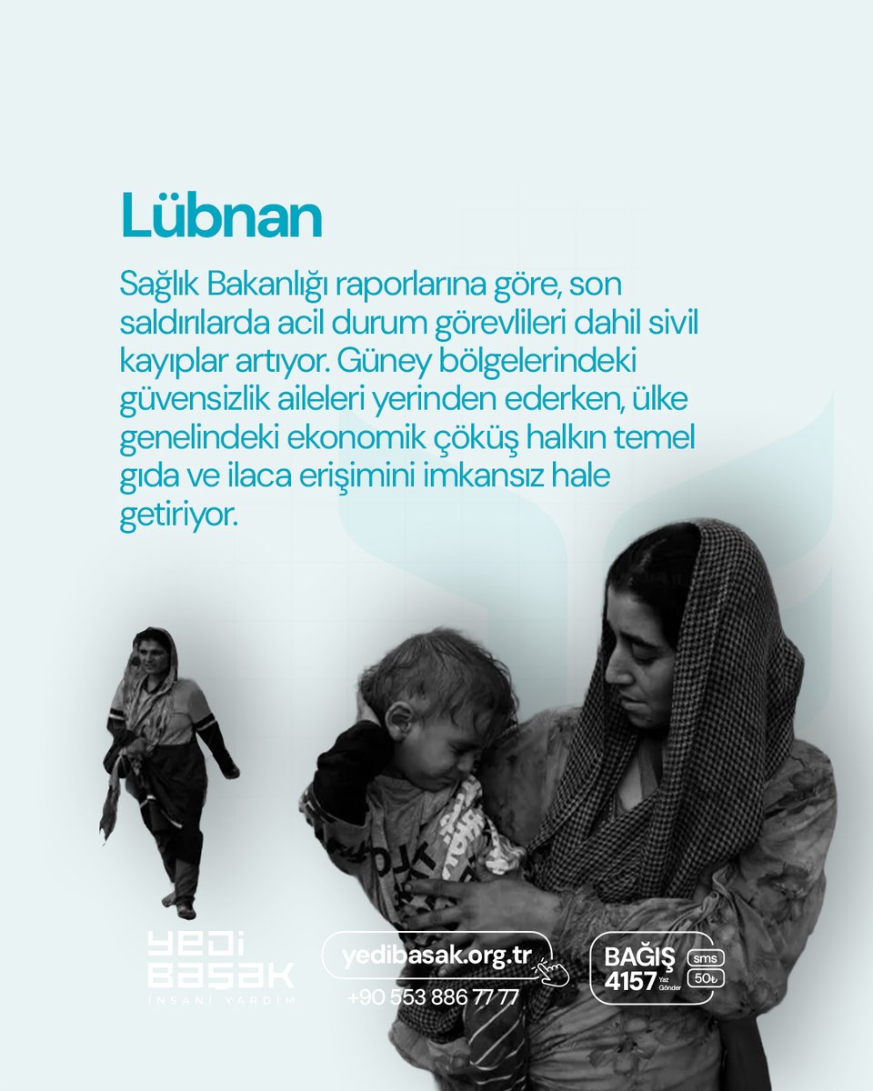 Nisan 2026: Dünyanın Vicdanı Sınanıyor 🚨

Bugün Gazze’de çocuklar hâlâ açlıkla pençeleşiyor, Sudan’da 8 milyondan fazla insan evinden uzakta hayatta kalmaya çalışıyor ve Lübnan’da halk bir krizle mücadele ediyor. İnsani krizler birer sayıdan ibaret değil; her veri, bir yaşam
