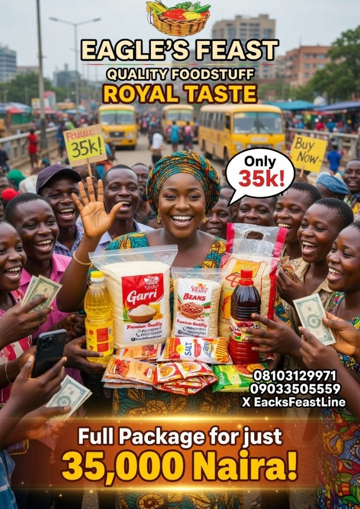 My ₦35,000 package is packed with quality, quantity, and satisfaction. Whether you're buying for yourself, your home, or your business, this package gives you more for less without compromising standard.
✔️ Affordable
✔️ Well packaged
✔️ Worth every naira
Don’t miss out on this