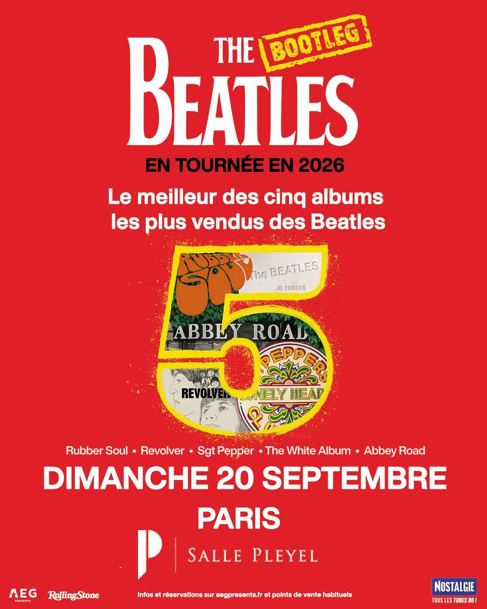 concertaparis's tweet photo. La billetterie pour le concert @BootlegBeatles à la Salle Pleyel le 20 septembre prochain est ouverte !

Rendez-vous sur la billetterie 🎟️👉 https://t.co/a53XiYMSNM https://t.co/95hxxAbcSZ