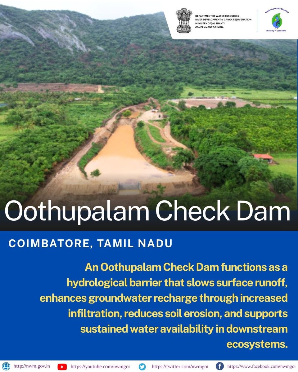 nwmgoi's tweet image. Did you know?
A significant proportion of the water we rely on is sourced from underground aquifers, yet their natural replenishment is often overlooked.

👉 Stay tuned to learn how #recharge structures help sustain and restore vital #groundwater systems.

#JalSanchayJanBhagidari
