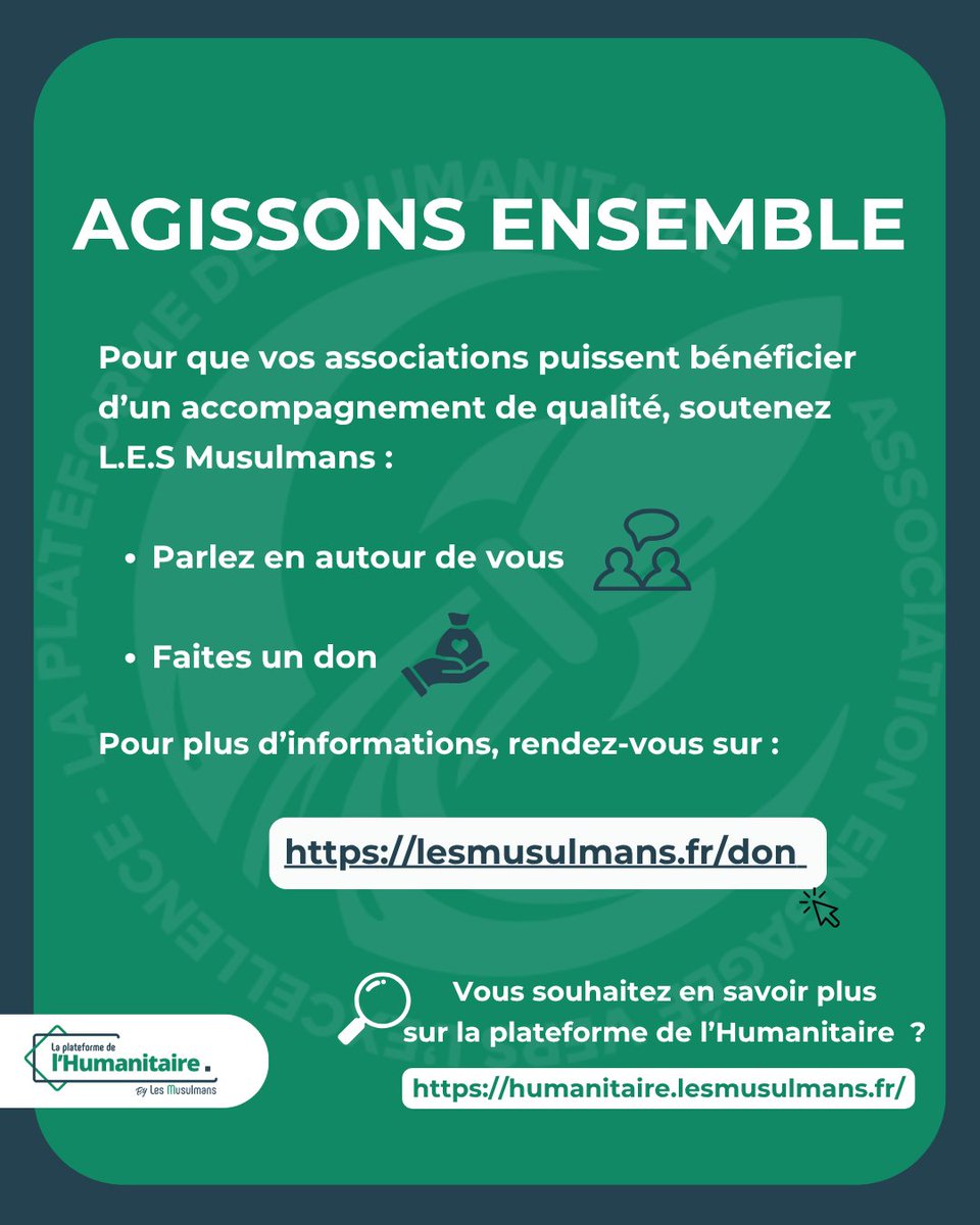 🌍 <a href="/HumainementC/">HUMAINEMENT CONCERNÉS</a>  renouvelle son engagement 🤝

Chaque jour, des actions concrètes pour soutenir les plus vulnérables et apporter des solutions durables.

🤲 Qu’Allah facilite leurs actions

💳 Don : bit.ly/3YNXUGK 
📲 Partagez
#HumainementConcernes