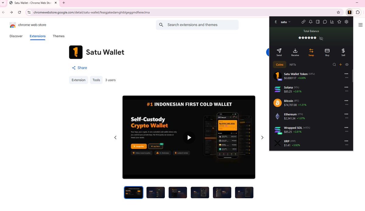 Satu Wallet tweet media