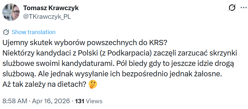 Jest rok 2026, żelazny elektorat PZPS o niezrzeszonym elemencie awanturniczym spoza listy krajowej: