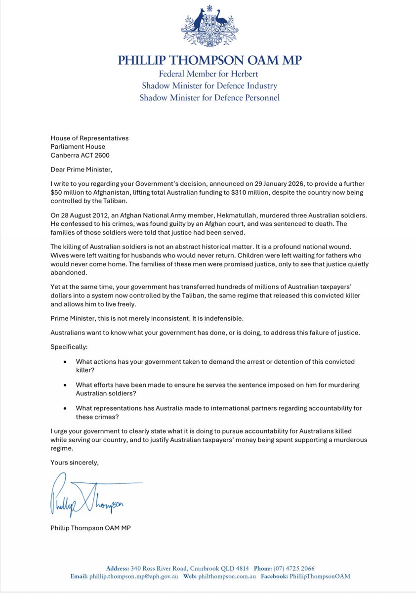 Phillip Thompson OAM MP tweet media