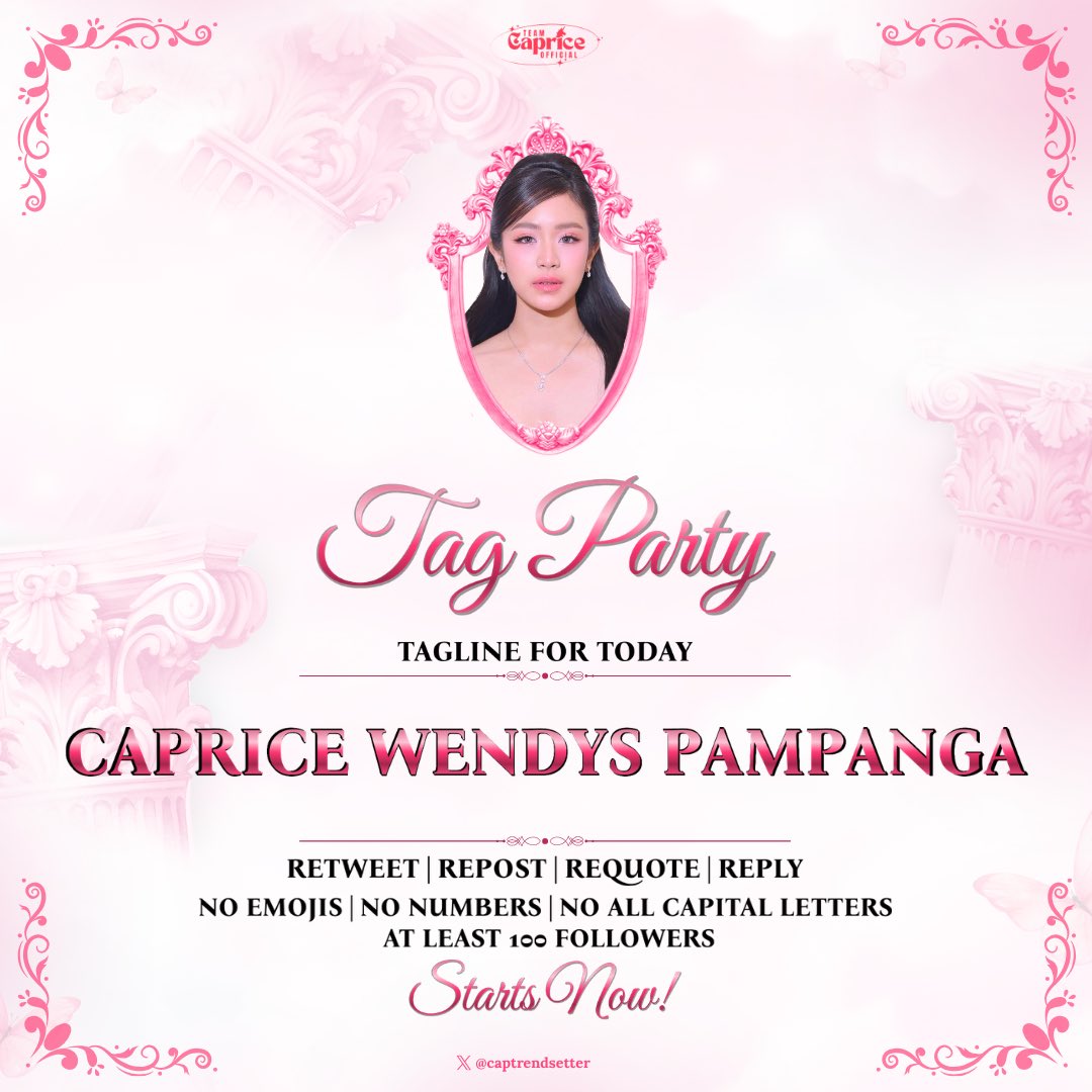 TEAM CAPRICE TRENDSETTER tweet media