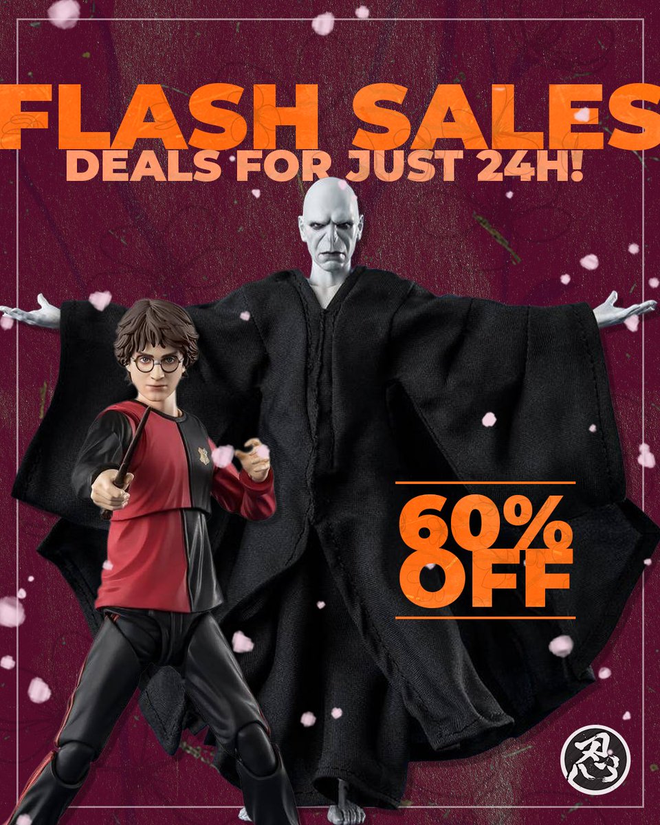 Nin_Nin_Game's tweet image. Flash Sale time! 🪄⚡

Only 24h to relive this legendary duel:
Harry Potter (Goblet of Fire) - 60% OFF
Lord Voldemort (Goblet of Fire) - 60% OFF
Shop now 👉 bit.ly/426xORw

When the clock runs out… they’re gone 👀

#FlashSale #SpringSales #HarryPotter #Voldemort