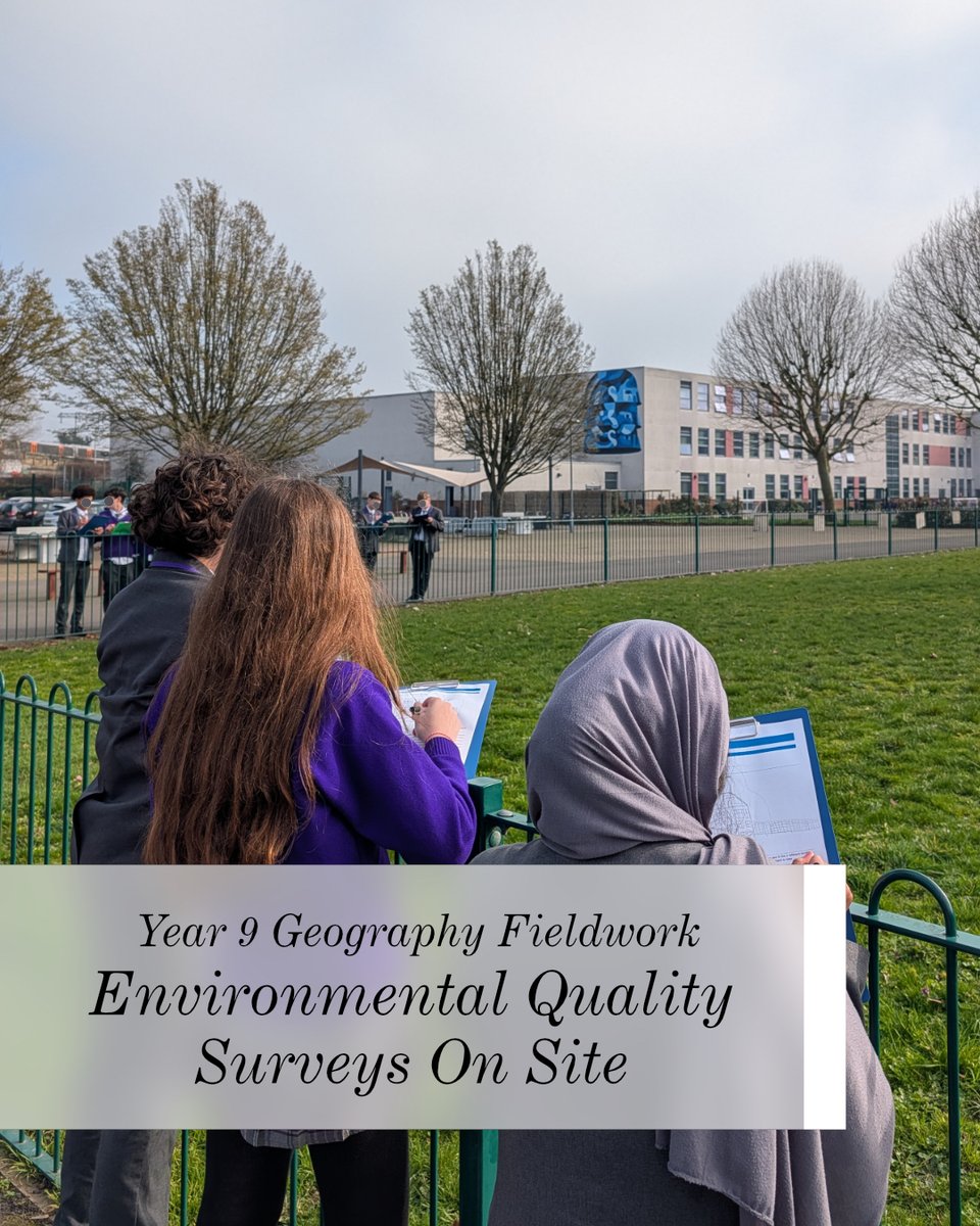 BuxtonSchInfo's tweet image. 🌍 Year 9 Geographers at Buxton School got hands-on last half term, carrying out EQS and field sketches around the school site. Great experience building real-world skills and a taste of GCSE fieldwork! 📍

#BuxtonSchool #Geography #Fieldwork #OutdoorLearning #Taster
