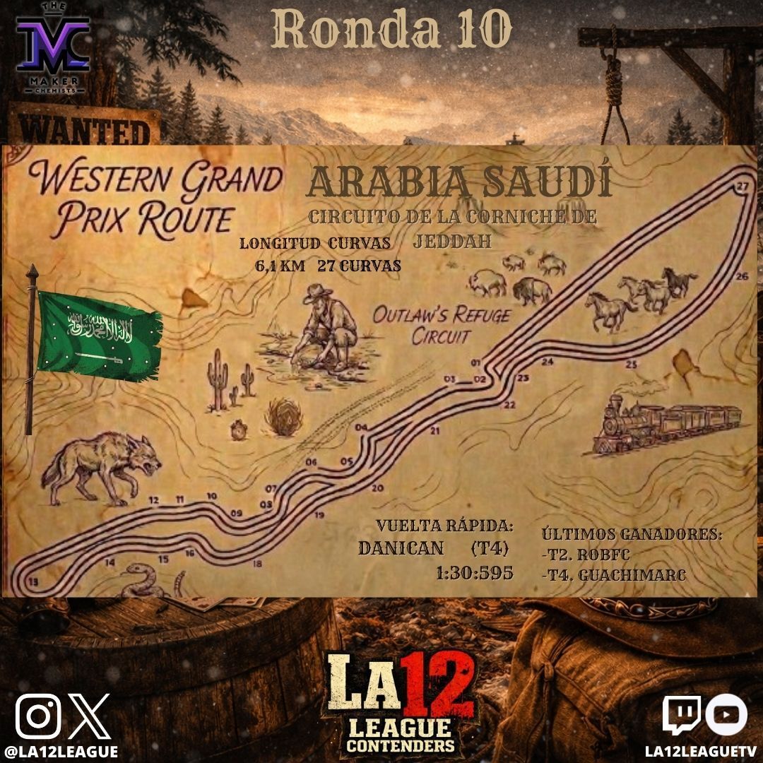 La12League's tweet image. 🏁🇸🇦 Décimo duelo de la Contenders, recta final del mundial

🏆 La Contender llega a Oriente Medio para regalarnos otro jueves de F1 con grandes batallas

#F1 #F125 #F1Esports #PS5 #PC