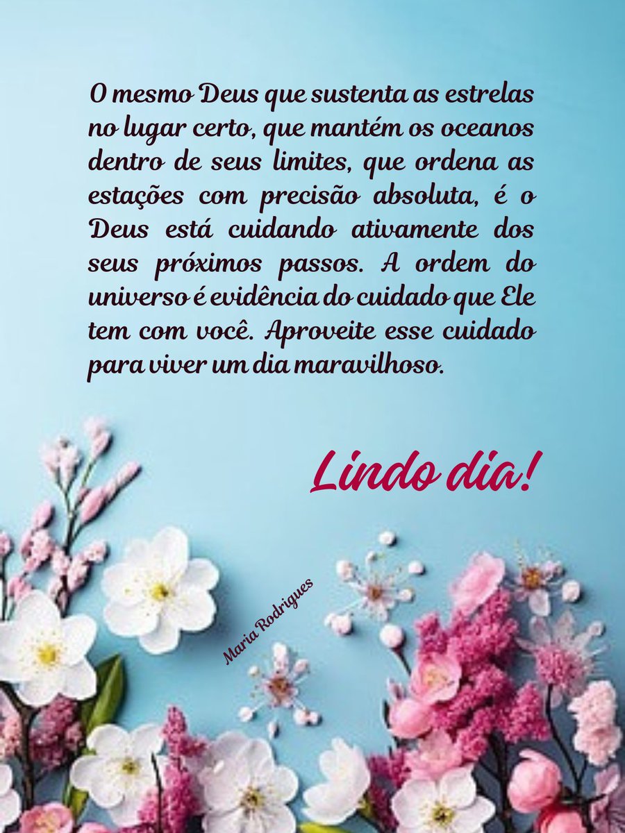 7MariaRodrigues's tweet photo. #bomdia #deus #universo #cuidadodeDeus https://t.co/8eXr3l5IsW