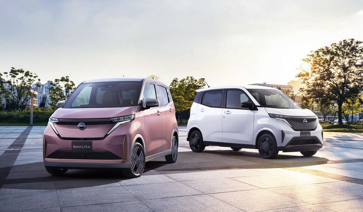 日産の軽EV『サクラ』がマイナーチェンジ、新色「水面乃桜」追加し今夏