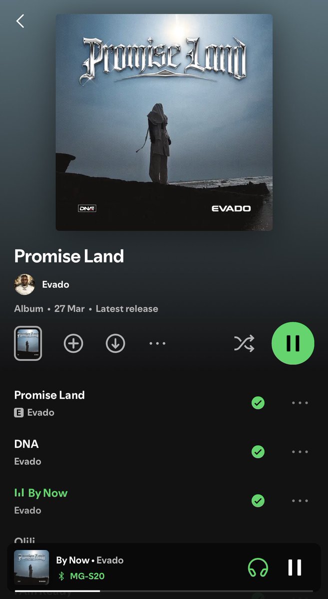 Been playing Evado’s ‘Promise Land’ on loop since it dropped.  
That hooded figure on the cover feels like all of us standing at the edge of something bigger.  
What a body of work. Respect <a href="/Evado_042/">Evado Lee</a> 🐺🔥  
#PromiseLand