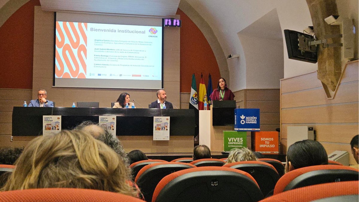 CircularFab's tweet photo. Ayer participamos en Conecta, crea y emprende, un espacio clave de networking del ecosistema de innovación en Extremadura.

Desde FIWARE iHub El Círculo seguimos conectando talento, generando alianzas y activando oportunidades en el territorio. 🤝🌱

#Innovación #EconomíaSocial https://t.co/QPuu9NrYW4