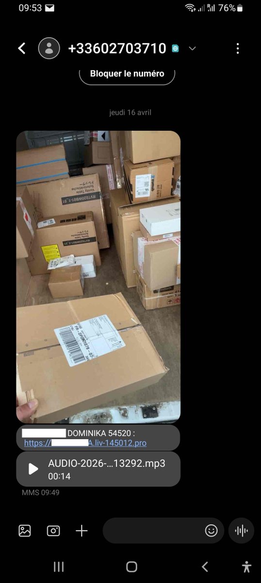 Faitez attention, c'est une arnaque. Difficile à reconnaître car quelqu'un a trouvé mon ancien code postal et mon nom, le lien est faux phishing.