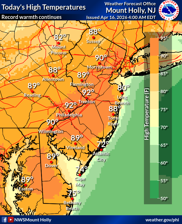 NWS Mount Holly tweet media