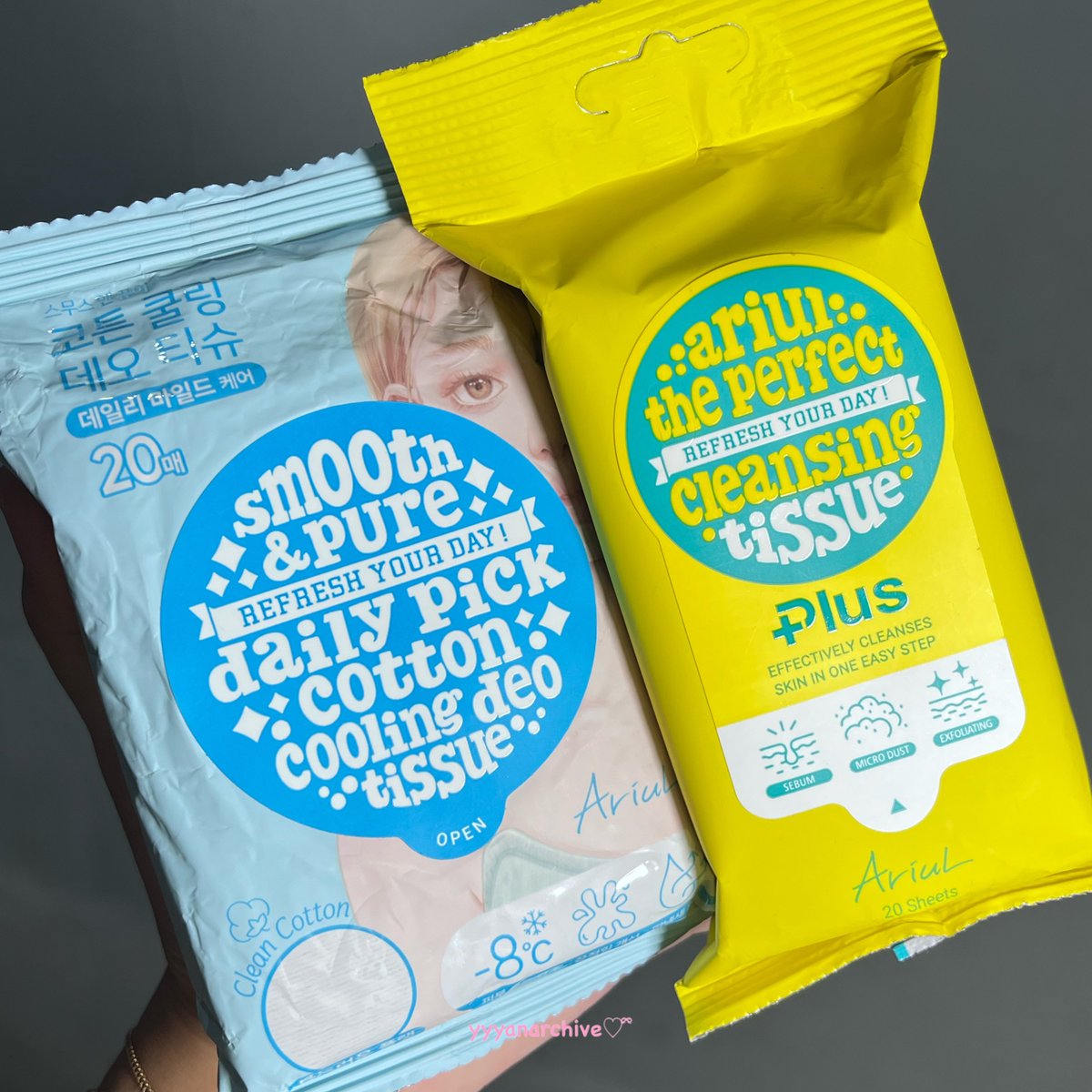 lowkey the real essentials aren’t makeup… 

𝑖𝑡’𝑠 Ariul Cleansing Tissue &amp; Ariul Deo Tissue 😭👜✨