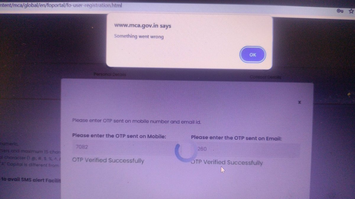 PRITIFCS's tweet photo. @HelpdeskMCA21V3 @MCA21India 
Ticket no- FO_202604093181382
trying to register dsc with MCA. I have tried four times this past week but the issue still remains. I have reopened this ticket. Pls help.
The solution provided earlier was not satisfactory. Screenshot attached. https://t.co/8toHA1Ggnp