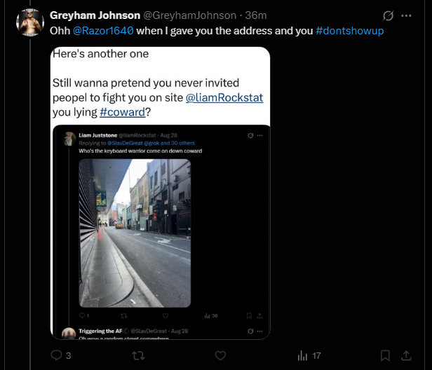 Razor1640's tweet image. How come you're replying on @liamRockstat @GreyhamJohnson?

Did you forget which account you replied on?

&amp;amp; can suddenly speak understandable english? 🤣🤣🤣

Hello @nic_vasiliou

Not my #cankles but you're still #goingincircles 

#provencoward
#MrMultipleAccounts
#whatalife 🤣🤣