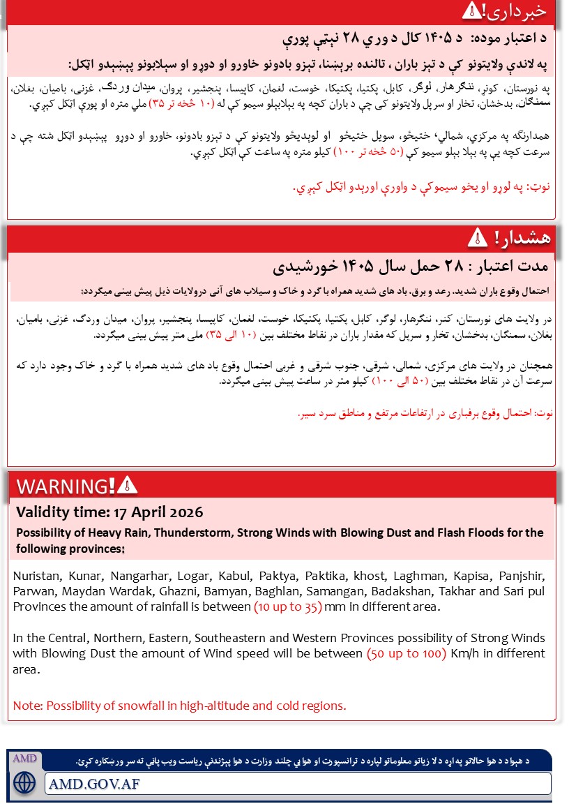 د ټرانسپورټ او هوايي چلند وزارت tweet media