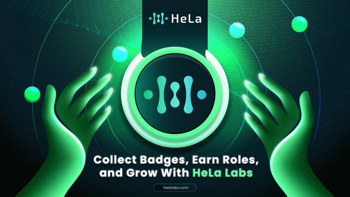 HeLa_Labs's tweet photo. 🎖️ Collect Badges. Unlock Roles. Level Up With HeLa Labs.

Your journey in HeLa Labs is more than just being present, it’s about building your reputation, staying active, and earning recognition as you grow.

Every event you join, activity you complete, and contribution you make brings you closer to exclusive badges and community roles that showcase your progress inside the ecosystem.

These aren’t just titles, they represent your consistency, value, and commitment to the HeLa Labs community. The more you engage, the more rewards and opportunities you unlock.

🚀 Stay active
🏆 Earn recognition
🌱 Grow your presence

Start building your place in HeLa Labs today.