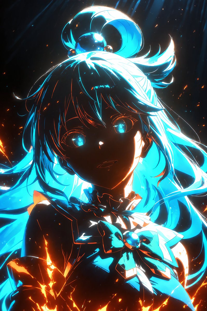 saika_aiart's tweet image. ダークシルエット×ネオン発光風でこのすばチーム✨

#このすば #konosuba