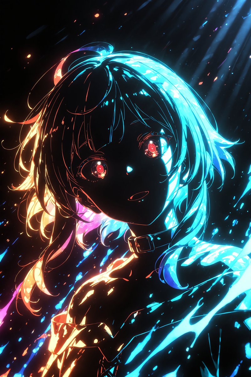 saika_aiart's tweet image. ダークシルエット×ネオン発光風でこのすばチーム✨

#このすば #konosuba
