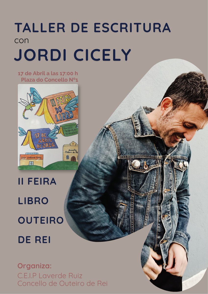 Este viernes 17 de abril, tendré el placer de estar por partida doble en la II Feira do Libro de Outeiro de Rei.
Impartiendo el Taller de Escritura Creativa para adultos y firmando ejemplares de "Mariela envenena mis sueños" y "El verano que volvió Sherezade".
#escritor #lugo
