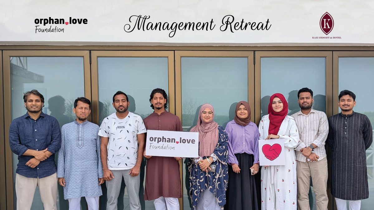OrphanLoveFdn's tweet photo. Orphan Love Foundation organized its Management Retreat Program 2026. The retreat brought together the management team for a full day of learning, reflection, and team-building. 

This program was self-funded by OLF members. https://t.co/y7BUJr21lz