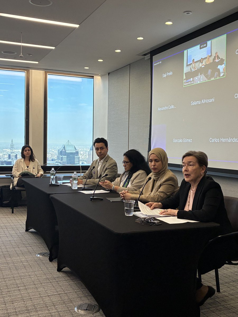 FinlandUN's tweet image. Ambassador @ElinaKalkku at 🇨🇴🇶🇦🇫🇮🇺🇳 #YPS side-event in the margins of #ECOSOCyouthForum: 

”In my country Finland, trust has been the foundation of our societal resilience. Trust in institutions, trust in citizens – and crucially, trust between generations.”

#YouthPeaceSecurity